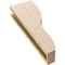 Ekena Millwork 4"W x 8"D x 24"H Thin Greensboro Rough Cedar Woodgrain TimberThane Corbel, Primed Tan CORUR04X08X24GRNRCPR - alternate 2